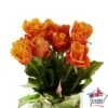 Botte 10 Roses ''Fleurs De France'' H.50cm Coloris Variables -Terre et Verdure 907464 002
