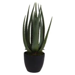 Progarden Plante Artificielle En Pot Aloe Vera 25x45 Cm -Terre et Verdure 91fd7902aff81536