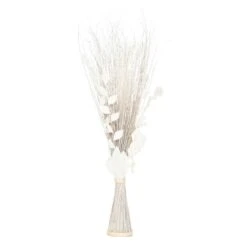 ATMOSPHERA Fagot De Fleurs Et Tiges Séchées Blanc Et Naturel D. 36 X H. 100 Cm -Terre et Verdure cf17f4433c913238