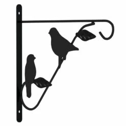 VIDAXL Supports De Panier Suspendu Avec Jardinières 4 Pcs Noir Acier -Terre et Verdure d5511bf84038f2c6