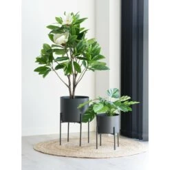 Pots De Fleurs Pavia 2 Pots De Fleurs En Gris -Terre et Verdure ded923acf3d4a01b