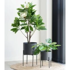 Pots De Fleurs Pavia 2 Pots De Fleurs En Gris -Terre et Verdure f8ceb2f2f770604f